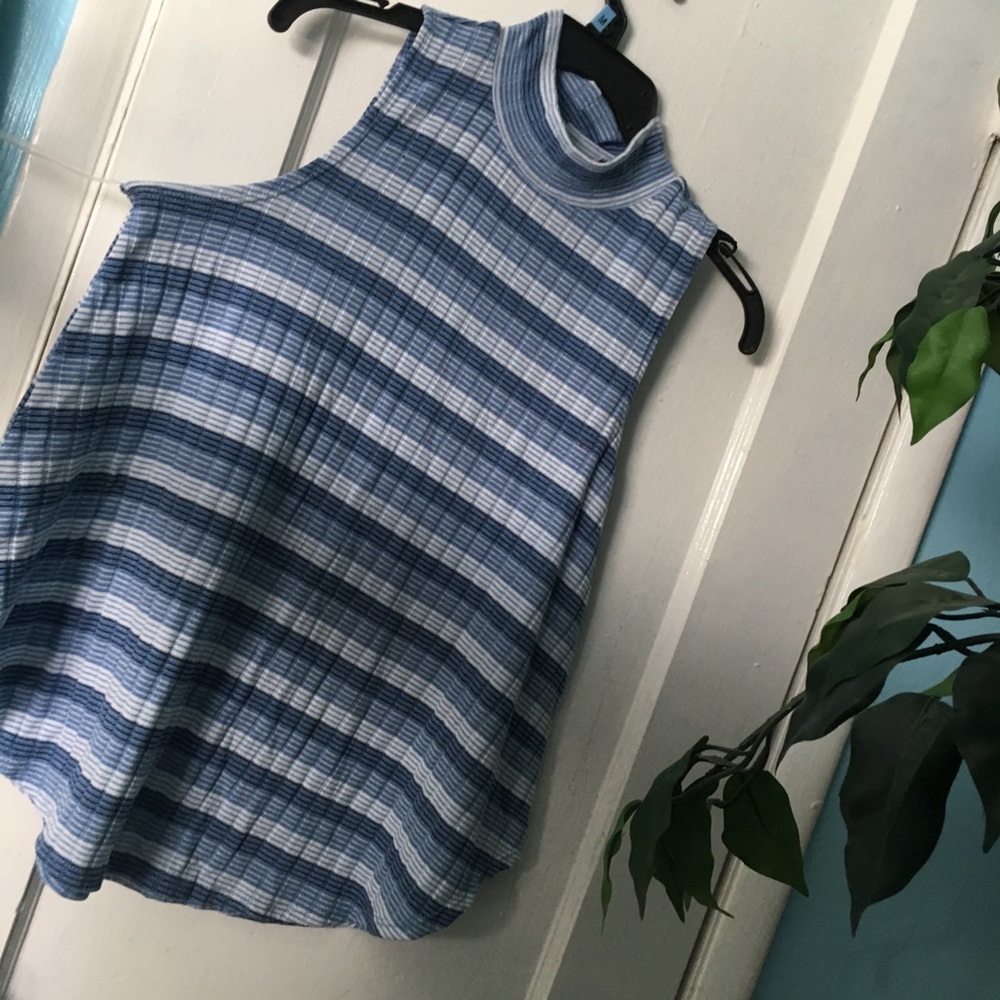 Blue striped shirt